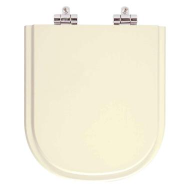 Imagem de Assento Sanitario Poliester Com Amortecedor Vogue Plus Creme Para Bacia Deca