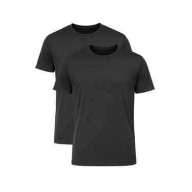 Imagem de Kit 2 Camisetas DryFit Manga Curta Masculina Academia Termica Proteção