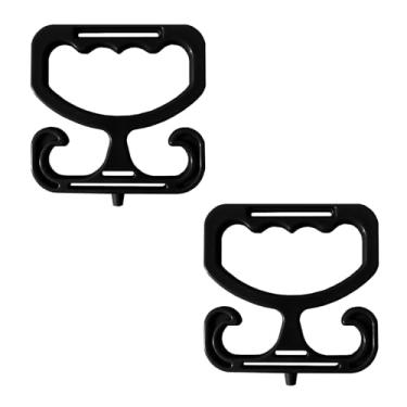 Imagem de YUANQIZHU Pacote com 2 suportes para sacolas de compras, alça de transporte, cada uma tem capacidade para até 45 kg, aderência confortável para carregar sacolas de compras, sacolas de supermercado