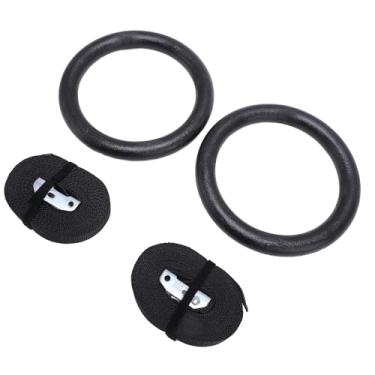 Imagem de SPYMINNPOO Anéis de Ginástica, Alças Ajustáveis ​​com Capacidade de 300 Kg para Barra de Puxar, Anéis de Ginástica ABS + Poliéster para Treino Em Casa, Treinamento de Força e Calistenia