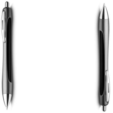 Imagem de Caneta Esferográfica Metálica com Ponta Touch, Escrita Azul, Multifuncional com Chave de Fenda, Phillips, Suporte para Smartphone, Limpador de Tela, Régua (Kit 2 Preto.)