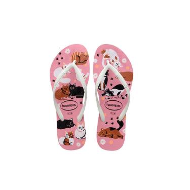 Imagem de Sandalia Havaiana Slim Pets Cor Rosa Chiffon 35/36