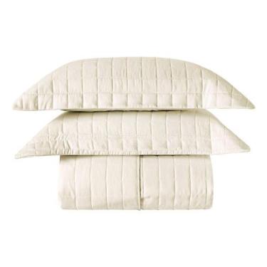 Imagem de Cobre Leito Matelassê Percal 300 Fios Basic King 03 Peças 100% Poliést