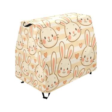 Imagem de Qilmy Cute Cartoon Bunny Kids Water Table Cover, Duty Waterproof Patio Table Covers for Outdoor Toddler Splash Tables, UV Resistant & Dustproof Play Table Protector, Cover Only