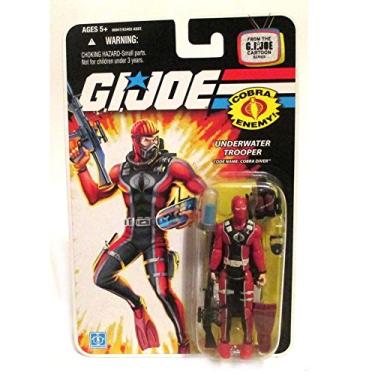 Imagem de GI Joe 25th Anniversary Cobra Diver Underwater Trooper Hasbro boneco de 9,5 cm