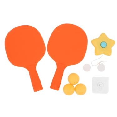 Imagem de SIWOTED Treinador de tênis de mesa suspenso para pais e filhos Exercitador de jogo de pingue-pongue Dispositivo de treinamento de coordenação olho-mão interno com raquete e bolas