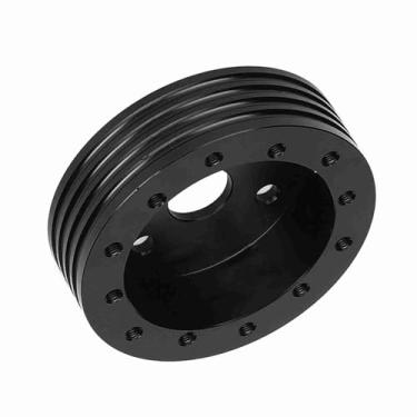 Imagem de Generic Espaçador de Volante de Alumínio, 1 Polegada de Diâmetro, Rodas de 5 e 6 Furos para Adaptador de 3 Furos, para Grant Nrg, Cubo de Volante (Preto)