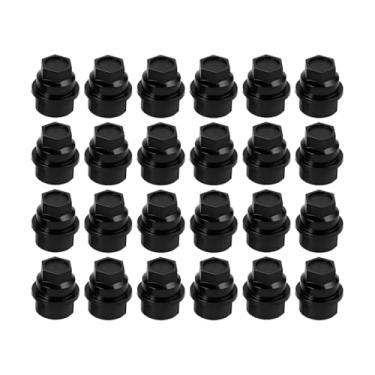 Imagem de Osilly 24 peças de tampas de porca de roda de carro, OEM # 15646250 M27 x 2.0 rosca conjunto de porcas de roda de veículo, acessórios de substituição automotiva, apto para Express Acadia Avalanche