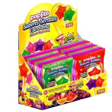 Imagem de Pirulito Pop Lito Sabores Sortidos Estrelinha 24 Unidades de 12g