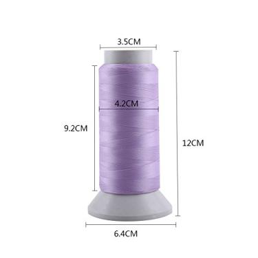 Imagem de Generic Linha de Costura para Bordado de Máquina que Brilha No Escuro para Artesanato Noturno Roxo Rosa Branco 1000 Jardas para Bordado/costura de Máquina de Artesanato de Cena Aplicável (1000 jardas)