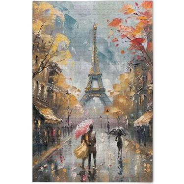 Imagem de Arte de pintura Eiffel Paris 500 peças quebra-cabeças para adultos, presentes para jogos de elefante branco, presentes masculinos, exclusivos, personalizados, jogos, arte, 52 x 37,8 cm