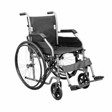 Imagem de Cadeira De Rodas Aço Carbono Dobrável 125kg Basic Assento 46cm