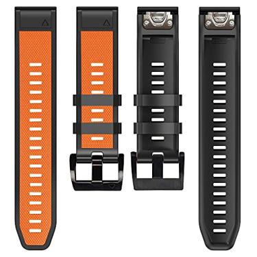 Imagem de MURVE Pulseira de silicone para relógio inteligente Forerunner 945 935 para Garmin Fenix 7X 7 6 6X Pro 5 5X Plus 3HR de liberação rápida (G, Fenix 7 de 22 mm)