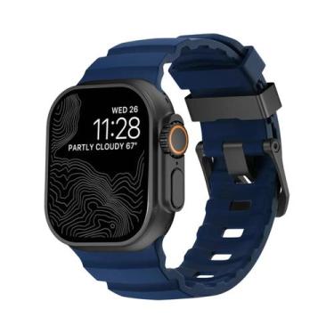 Imagem de Pulseira Esportiva De Silicone Para iWatch Ultra2 Apple Watch 46mm 49m