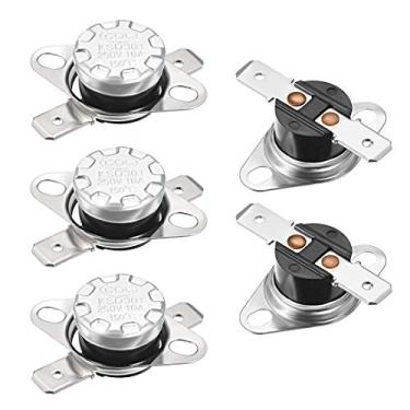 Imagem de Generic Termostato KSD301 150°C/150.0 °C 10A Normalmente Fechado N.C Ajuste Interruptor de Temperatura do Disco de Pressão para Microondas, Forno, Cafeteira, 5 peças, Material de Baquelite