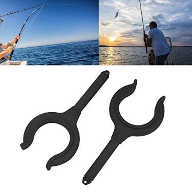 Imagem de Naroote Barco Remo Bloqueio Resistente Vara de Pesca Suporte para Caiaque Barco de Borracha Bote, 2 Peças para Uso Marinho (preto) (Preto)