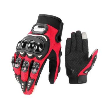 Imagem de Luvas de Motocicleta com Tela de Toque - Respiráveis e Protetoras para