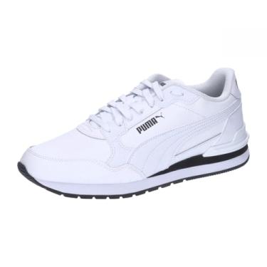 Imagem de PUMA Tênis unissex adulto de cano baixo, Puma Branco PUMA Preto PUMA Branco, 15