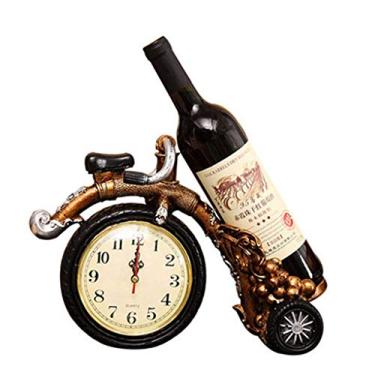 Imagem de Cremalheira de vinho de resina criativa decoração de armário de vinho europeu decoração de sala de estar moderna rack de vinho artesanato retrô