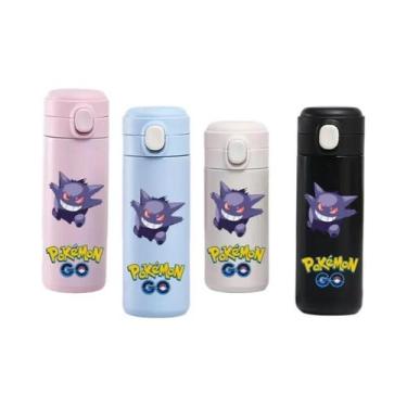 Imagem de Garrafa Térmica Infantil De Aço Inoxidável Grande Capacidade Pokémon P