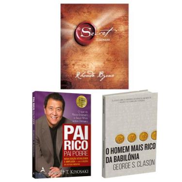 Imagem de Kit 3livros, Pai Rico, Pai Pobre + O Segredo,The Secret + O Homem Mais
