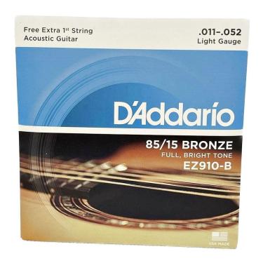 Imagem de Cordas 011 Daddario Violão Ez910-B Aço Bronze 85/15