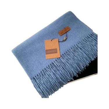 Imagem de Cachecol Feminino Grosso E Quente De Caxemira 2024, Xale Pashmina De C