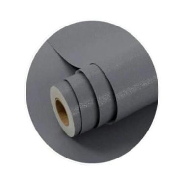 Imagem de Papel De Parede Vinílico Autoadesivo Preto Fosco Impermeável Para Móve