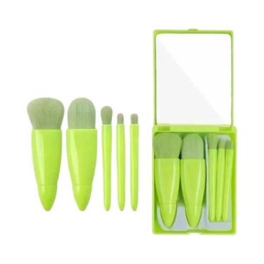Imagem de Conjunto De Pincéis De Maquiagem Em Tamanho Viagem 5pcs Kit De Pincéis