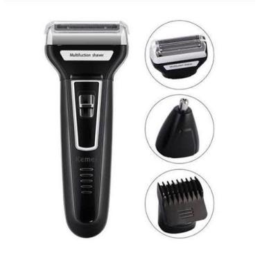 Imagem de Maquina de Cortar Cabelo Barbeador Aparador 3 em 1 Eletrico Beleza - U