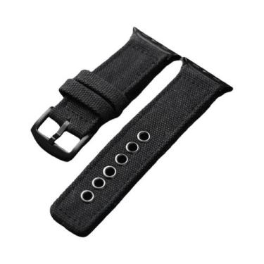 Imagem de Pulseira De Relógio Vintage Feita À Mão, Reforçada, Para iWatch Apple 