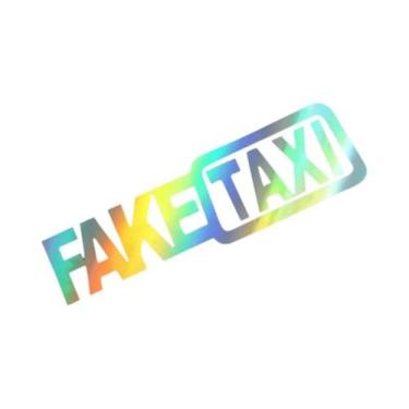 Imagem de Adesivo Engraçado Universal De Carro Falso Táxi 20x5.6CM, Emblema De V