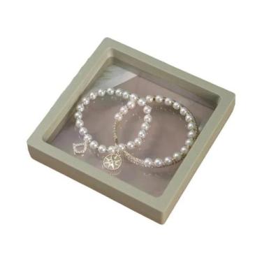 Imagem de Caixa De Embalagem Transparente Em PET Para Joias, 10 Peças, Suporte P