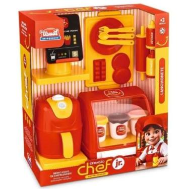 Imagem de Kit Fast Food Infantil Brinquedo Divertido - Geração Chef Jr Master
