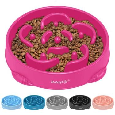 Imagem de Tigelas para cães Slow Feeder MateeyLife Large Purple para raças grand