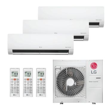 Imagem de Ar Condicionado Multi Split Inverter LG 30.000 Btus (2 X Hi Wall 9.000 + Hi Wall 18.000) Quente E Frio 220V R-32