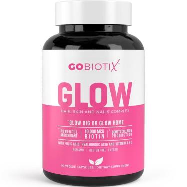 Imagem de Suplemento Gobiotix Glow Vitamins Hair Skin Nails 90 Cápsulas-Unissex