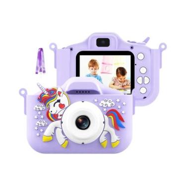 Imagem de Câmera Infantil Unicórnio 32MP 1080P HD Digital Para Crianças Presente