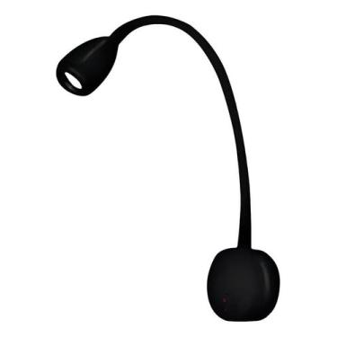 Imagem de Arandela Flexível MB Led Preta 3W Para Parede Cabeceira De C - Congrat
