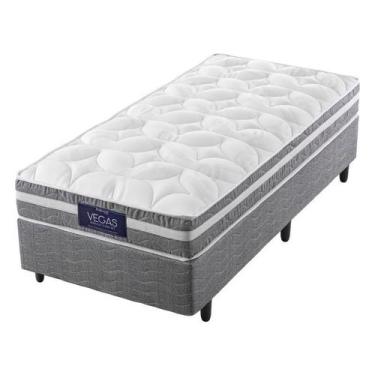 Imagem de Conjunto Box Solteiro Mola Ensacada Prodormir Vegas Comfort (88x188x58