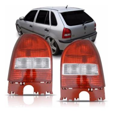 Imagem de Par lanterna traseira gol g3 2000 a 2005 bicolor - SP ACESSÓRIOS