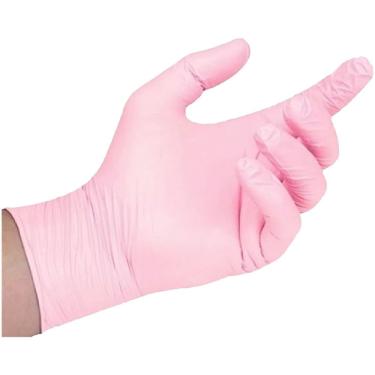 Imagem de Luva Nitrílica Medix Rosa Tamanho G - 100 Unidades