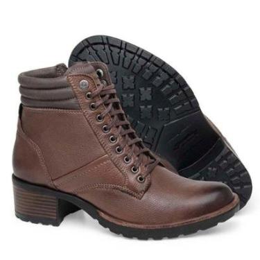 Imagem de Bota Freeway Adelle Couro Pinhão Feminina-Feminino