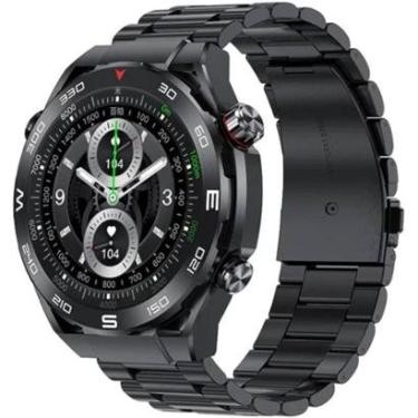 Imagem de Smartwatch Hw5 Max 3 Pulseiras Masculino Android iOS Bluetooth Relogio Inteligente Gps Induçao-Unissex