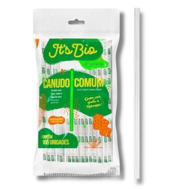 Imagem de Canudo Bio Garrafa Sache Papel 6 Mm Cristal Pp C/ 100 Un. - STRAWPLAST