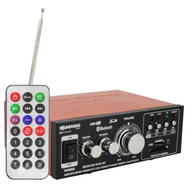 Imagem de Amplificador para Som Ambiente Soundvoice RC-02 60W Rms USB/SD/MIC/FM