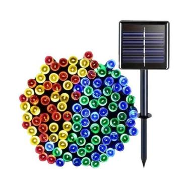 Imagem de Luzes De Cordão Solares Para Exterior, Luzes LED De Fada Com 8 Modos, 