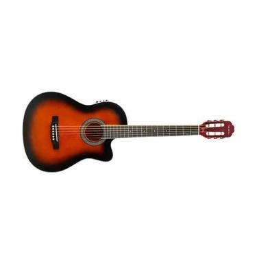 Imagem de Violão Eletroacústico Nylon Vogga Vcs235 Cutaway Cor:Sunburst, Sunburs