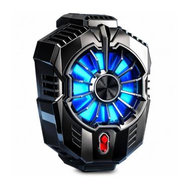 Imagem de Cooler Para Celular Smartphone Exbom X20 Led Azul Dupla Velocidade Preto