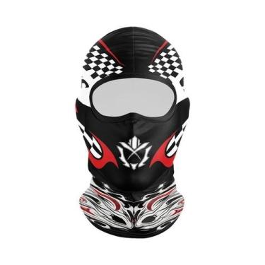 Imagem de Máscara Facial Completa Respirável Para Motociclistas Com Proteção Sol